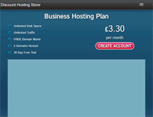Tablet Screenshot of discounthostingstore.com